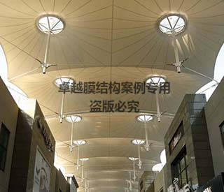 上海吉盛伟邦家具城膜结构顶盖