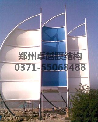 西安灞河景观带膜结构帆船