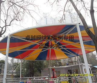 郑州市人民公园游乐场膜结构顶盖