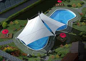 游泳池膜结构遮阳棚的优点有哪些?