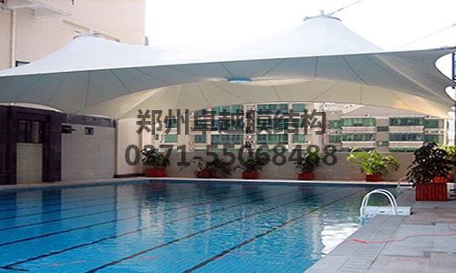 某会所游泳池膜结构遮阳棚