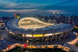 国内膜结构看台罩棚的典型-上海八万人体育场