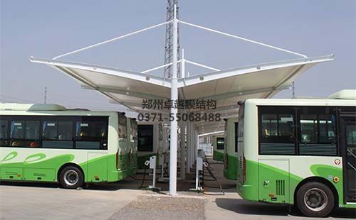 临汾公交充电站膜结构车棚