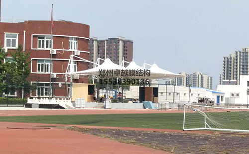 许昌市建安区第三高级中学膜结构看台设计效果图
