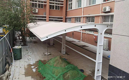 南阳市电力学院膜结构车棚/顶棚项目工程动态