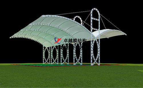 阿图什膜结构网球场门球场篮球场（ 克州体育中心 ）设计施工安装案例