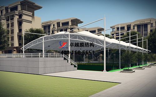 库尔勒膜结构网球场门球场篮球场（ 库尔勒全民健身中心）设计施工安装案例