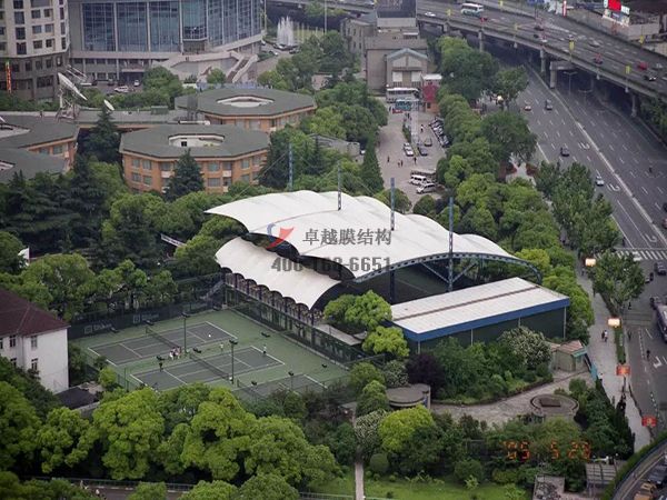 漯河门球场雨棚/网球场膜结构顶棚设计施工 　　