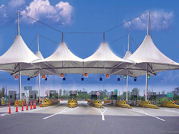 珠海高速收费站雨棚【专业厂家】景观遮阳棚/服务区膜结构充电站设计公司