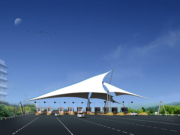 蚌埠高速收费站雨棚【专业厂家】景观遮阳棚/服务区膜结构充电站设计公司