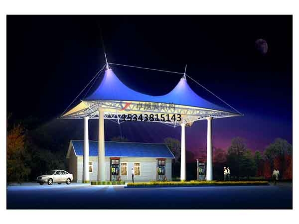 齐齐哈尔膜结构加油站顶棚【生产厂家】齐齐哈尔加气站膜结构遮阳棚公司