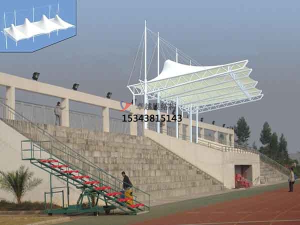 庆阳市体育场膜结构罩棚/篮球、羽毛球、网球场地设计【公司直销】  