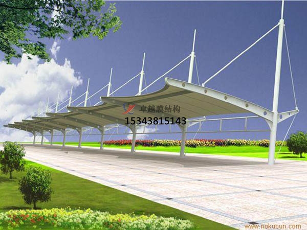 淮安膜结构雨棚工程设计施工案例 　　