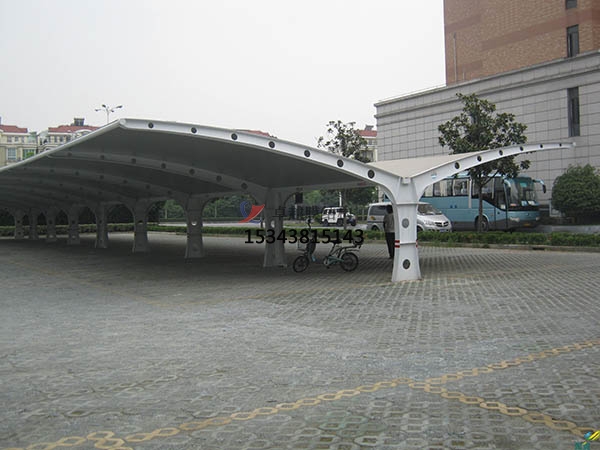 双鸭山市膜结构雨棚工程设计施工案例 　　