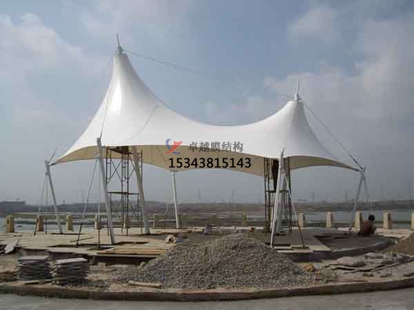 资阳市膜结构雨棚工程设计施工案例 　　