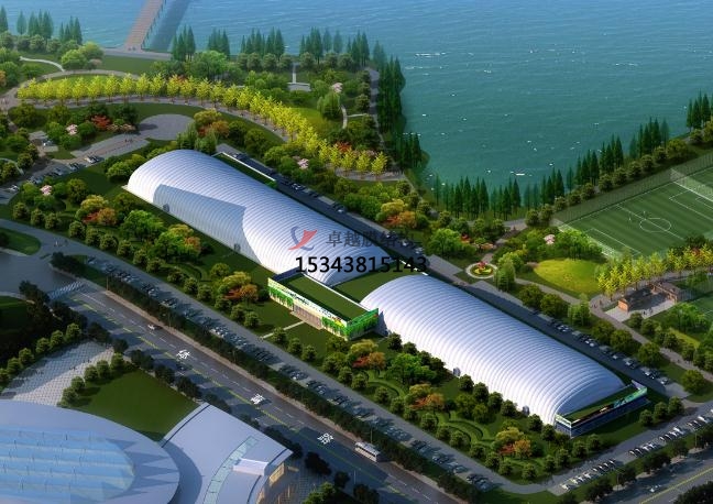 黄冈市体育场充气膜结构设计【施工案例】