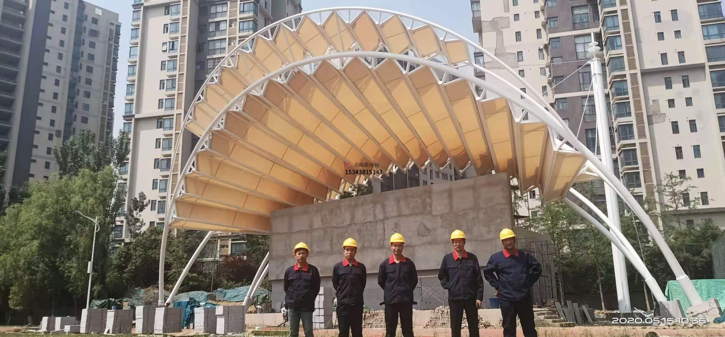 郑州中国银行培训学习PTEF膜结构舞台
