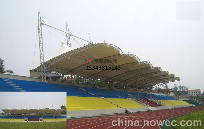 嘉禾体育公园膜结构【看台雨棚】门球场案例