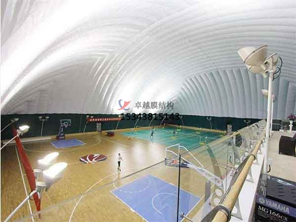 烟台网球场膜结构顶盖/篮球场屋顶/门球场雨棚安装