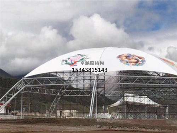 温州网球场膜结构顶盖/篮球场屋顶/门球场雨棚安装