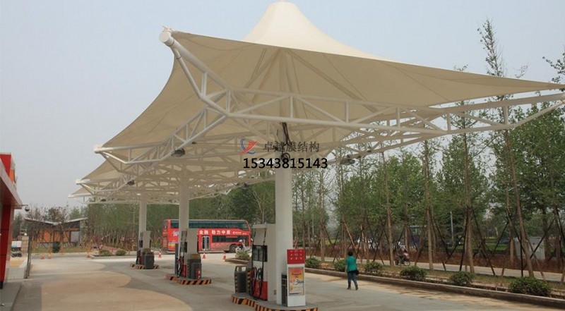 沧州加油站罩棚施工/加气站雨棚设计安装生产厂家