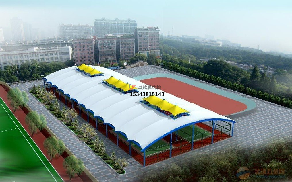 濮阳网球场膜结构雨棚生产厂家