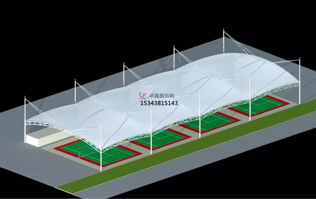 足球场膜结构雨棚是怎么安装的？