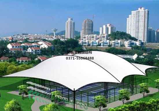 新密市张拉<font color='red'>膜结构设计</font>施工案例
