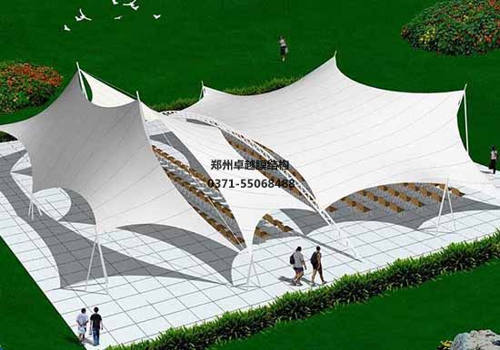 西安市张拉膜景观设计施工案例